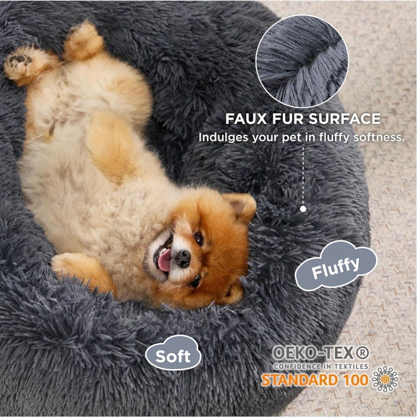 Calming Dog Bed for Medium Dogs